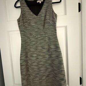 Banana Republic Black and White Midi Dress